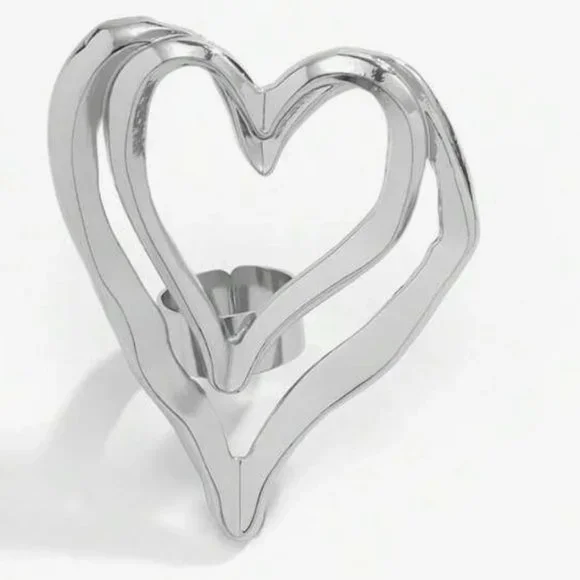 Heart Statement Resizable Ring - Picture 4 of 4